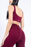 Retro Top Burgundy seamless - design elegante con supporto ottimale.
