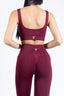 Completo Push Up Burgundy - perfetto per l’allenamento e il tempo libero