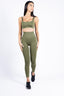 Full-body view of Leggings Push Up Olive Green – stylish and workout-ready.